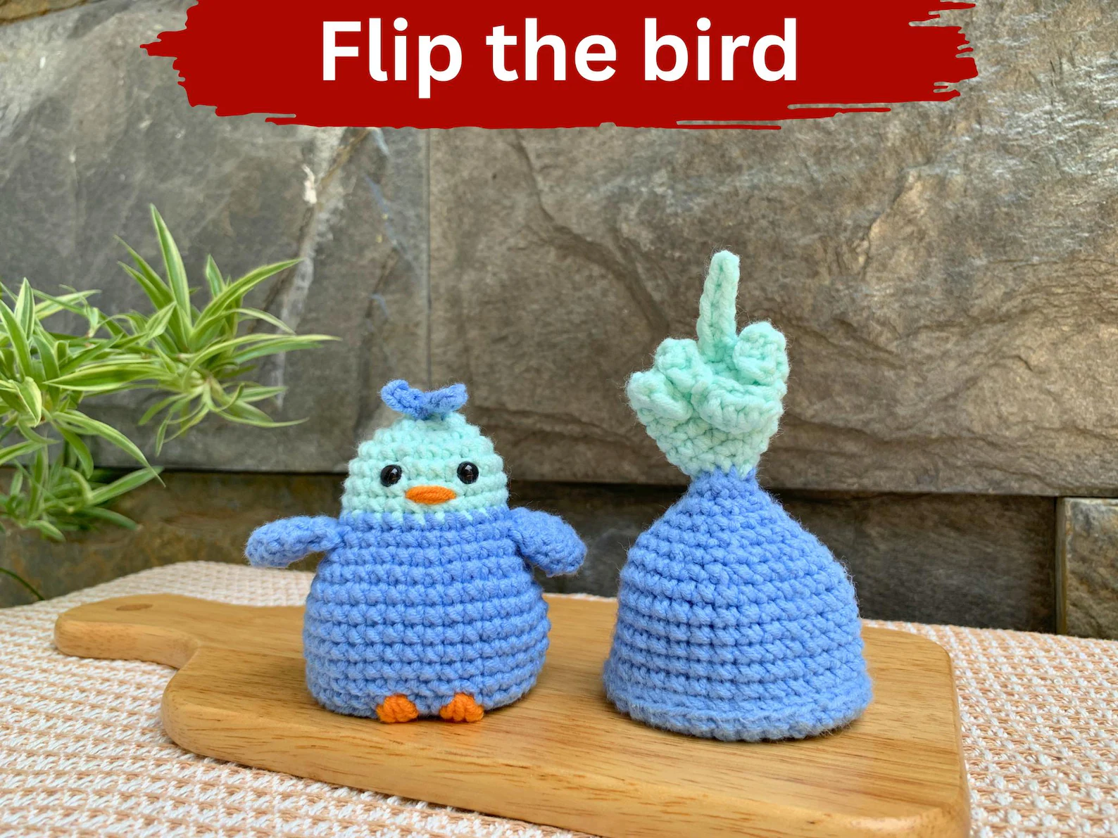 Reversible Bird Crochet Pattern | Funny Flip Amigurumi PDF