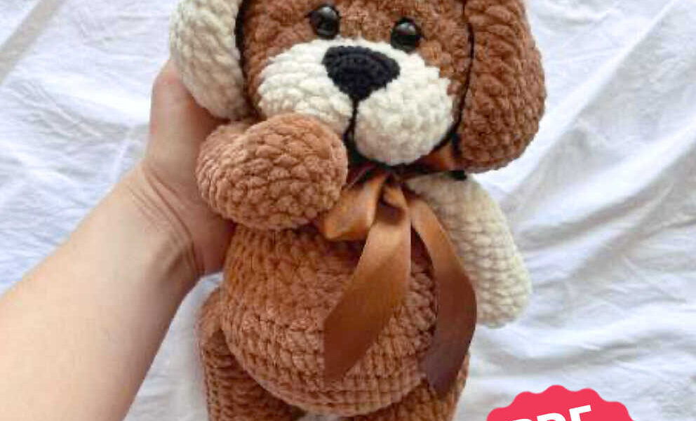 Crochet Dog Pattern PDF – Plush Puppy Amigurumi Tutorial