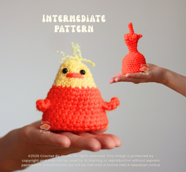 Flip the bird CROCHET PATTERN