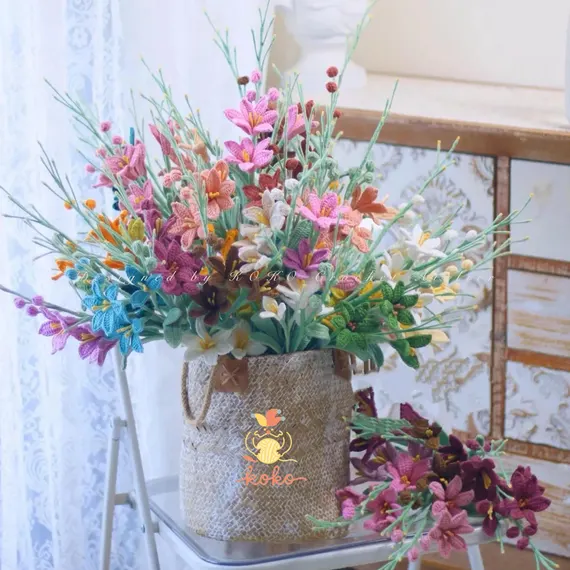 Crocosmia Lucifer Crochet Pattern – Spring Harmony Bouquet PDF