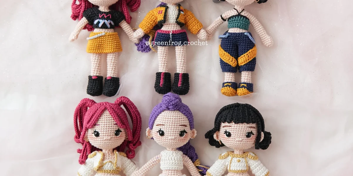 3-in-1 Kpop Girl Crochet Pattern – Dress-Up Doll