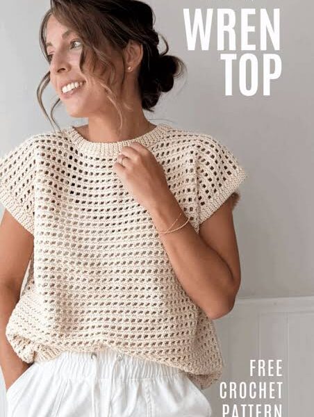 Wren Rattan Crochet Top Pattern – Digital PDF