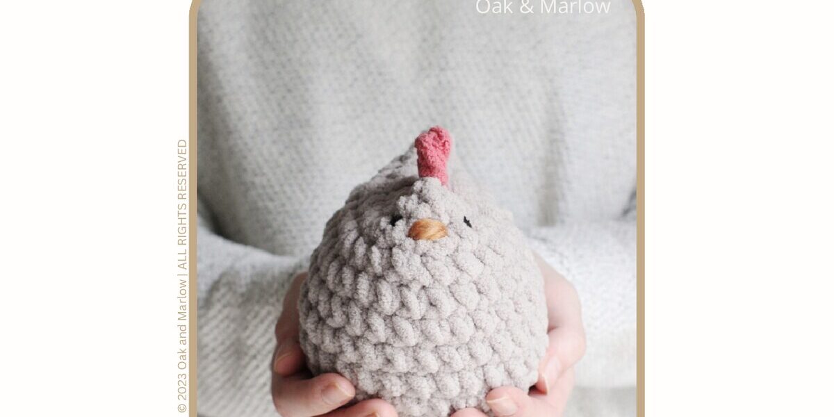 Mabel Chicken Crochet Pattern PDF – Low-Sew Beginner Tutorial