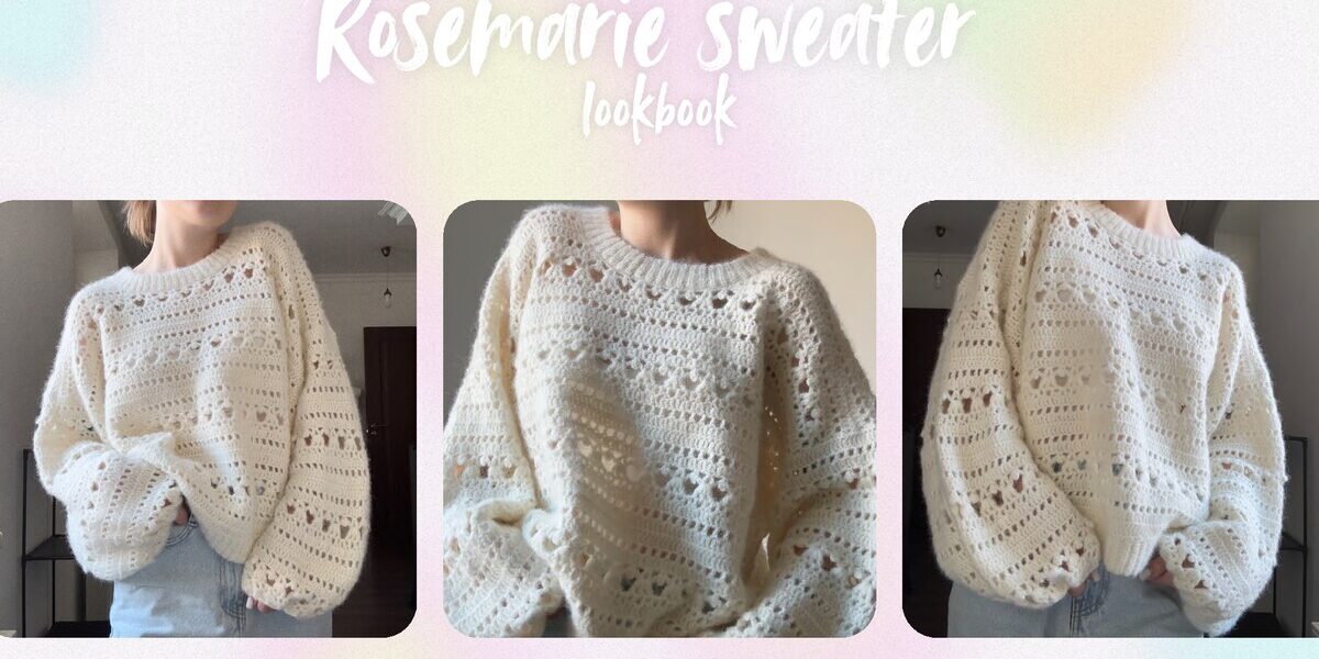 Rosemarie Lacy Oversized Sweater Crochet Pattern – Made-to-Measure PDF